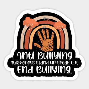 Anti Bullying Awareness Stand Up Speak Out End Bullying. Sticker